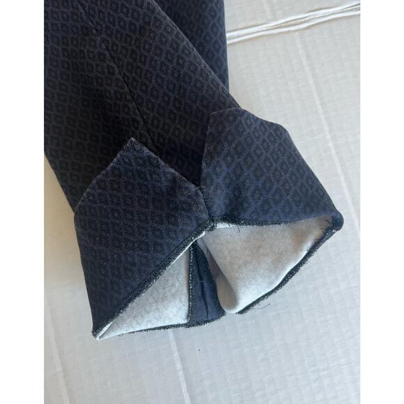 Dalia Collection Black/Blue Straight Leg Zip Up Front Back Pockets Pants 16W - Picture 9 of 11